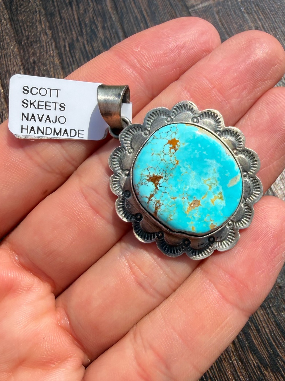 Turquoise Silver Pendant